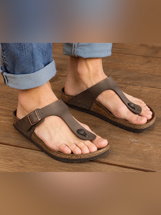 Birkenstock Shoes - Birkenstock Gizeh Brown Thong Sandals EU 42 US 9-9.5 Cork Footbed Adjustable